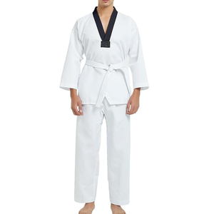 Trajes de Karate Personalizados con Logotipo para Hombre, Uniformes de Artes Marciales de Poliéster y Algodón, Uniformes de MMA de Algodón Liso - Product Image 3