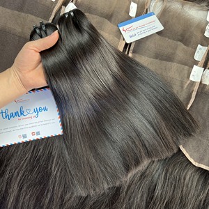 Producto caliente 100% extensiones de cabello liso de hueso de trama vietnamita de alta calidad súper sedoso sin desprendimiento listo para enviar precio de fábrica - Product Image 5