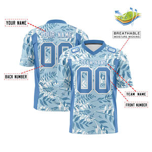 Camiseta de fútbol americano personalizada con cuello en V, manga corta, 100% poliéster, camisetas y tops de fútbol automatizados, gran venta. - Product Image 2