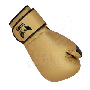 Guantes de Muay Thai de Cuero Genuino con Logotipo Personalizado, Guantes de Muay Thai para Jóvenes, Guantes de Muay Thai de Dedo Completo - Product Image 6