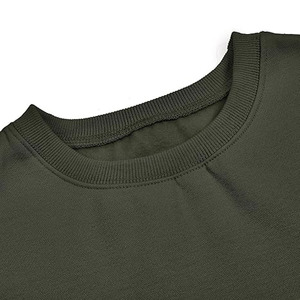 Sudadera Corta de Color Sólido para Mujer, 100% Algodón, Manga Larga, Bordado Personalizado, Estilo Casual, Servicio OEM al por Mayor - Product Image 4