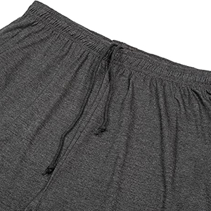 Shorts Bermuda en Coton Uni pour Homme avec Cordon de Serrage à la Taille, Décontractés, Respirants, Tricotés, Taille Mi-Haute – En Vente en Ligne - Product Image 2