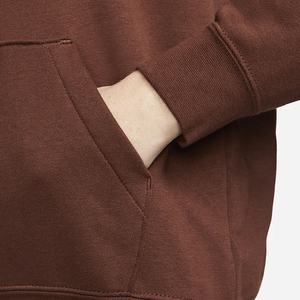 Sweat à capuche polaire à manches longues en toile de coton délavée à l'acide de haute qualité, personnalisable OEM, pour femme, avec badge avant et logo personnalisé - Product Image 5