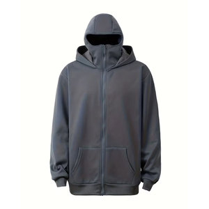 Sweat à capuche tactique d'extérieur 100% coton vert, pull épais d'hiver pour homme, couleurs et tailles personnalisables - Product Image 2