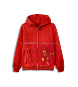 Conjunto de Pantalones Deportivos de Invierno, Chándal con Lavado Ácido, Cremallera Completa, Transpirable, Cortavientos, 100% Algodón, Calidad Premium, Joggers con Logotipo Personalizado - Product Image 5