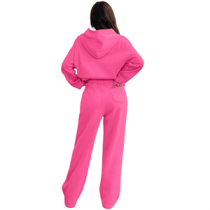 Survêtements d'hiver pour femmes de haute qualité, surdimensionnés, design élégant, logo personnalisé, vêtements de sport, fitness, 100% coton, écologiques - Product Image 2