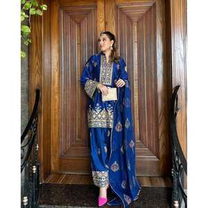 Beau haut et bas de fête avec ensemble élégant de taille Dupatta XL - Product Image 6