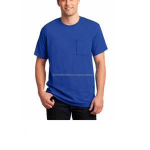 Summer Collection Heavyweight Cotton Blank Drop Shoulder Short Sleeve <b>Men's</b> <b>T</b> <b>Shirt</b> Oversized With <b>Pocket</b> - Product Image 5