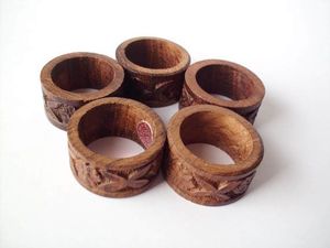 High Demand Handmade Luxury Modern Natural Wood Eco-Friendly Durable Napkin Rings Wedding <b>Table</b> Decoration for Home Restaurants - Product Image 6