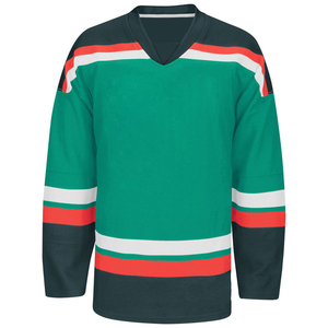Maillots de hockey sur glace respirants été/printemps 100 % polyester, anti-humidité, séchage rapide, impression numérique, noms d'équipes personnalisés, OEM - Product Image 6