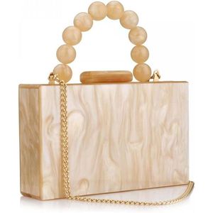Pochette de soirée en résine artisanale de luxe pour femmes, décoration de table pour mariage et fête - Product Image 6