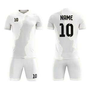 ชุดกีฬาฟุตบอลชาย พิมพ์ลายแบบ Sublimation ชุดฝึกซ้อมพร้อมชื่อทีม เบอร์ เสื้อ กางเกงขาสั้น ชุดยูนิฟอร์ม - Product Image 6