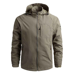 Veste coupe-vent de qualité supérieure, veste d'extérieur imperméable et légère, conception résistante au vent, fabrication OEM - Product Image 1