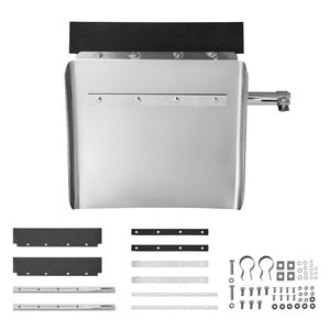 Parafanghi Laterali Kenworth per Camion 24'' X 24'' in Acciaio Inox con Staffa di Montaggio, 1 Paio Destro - Product Image 1