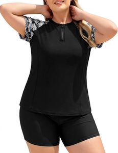 Traje de Baño de Manga Larga Personalizado para Mujer, Estampado Floral, Protección Solar UPF 50+, Venta al por Mayor - Product Image 4