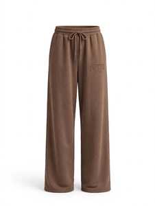 Ensemble de survêtement unisexe ONETEN en coton marron, col rond, manches courtes, coupe ample, longueur intégrale, avec logo, pour l'automne, tenue décontractée - Product Image 3