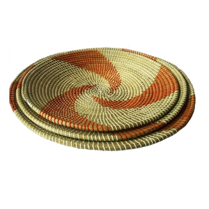 Minimalist Seagrass Tray Natural Texture Storage <b>Basket</b> For Zen Home Offices And Creative Workspace Flow - Product Image 2