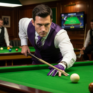 Tela elástica transpirable profesional para snooker, diseño ajustable de tres dedos para juegos de billar y torneos. - Product Image 3