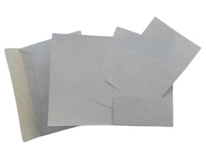 การ์ดเชิญพิมพ์ลายตามสั่ง การ์ดอวยพรทำมือจากกระดาษป่านแบบเรียบ - Product Image 2