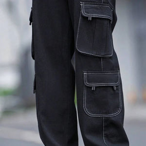 Jeans amples respirants pour hommes, style cargo, imprimés sur mesure, motif personnalisé, en denim respirant - Product Image 4