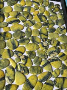 Wholesale High Quality Grade Green Serpentine Jasper Cabochon Natural Flat Back Gemstone Making Loose Stone Jewelry Bulk Lot cab - Product Image 2