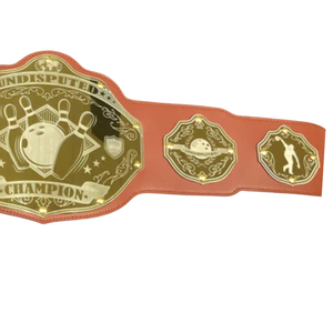 Ceinture de champion de lutte incontestée, design doré premium, cuir marron, édition collector - Product Image 4