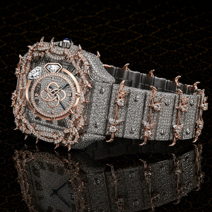 Premium Moissanite <b>Watch</b> Men Full <b>Diamond</b> VVS Stones Stainless Steel Luxury Wristwatch - Product Image 2