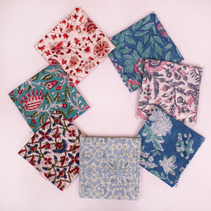 Organic Cotton Block Printed Reversible <b>Bandana</b> Lightweight & Breathable Multi-Functional Outdoor Hiking & Travel Accessory - Product Image 1