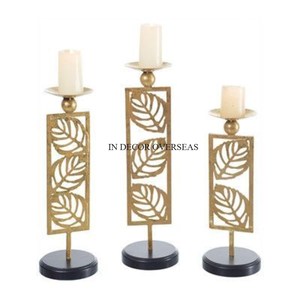 Ensemble de bougeoirs en bois de qualité supérieure, finition naturelle, décoration d'intérieur, design sculpté, 4 pièces, centre de table - Product Image 4