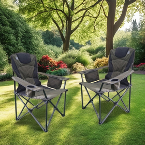 Sillas modernas de tela de paracaídas para pesca y acampada de metal para uso en talleres de parques al aire libre - Product Image 1