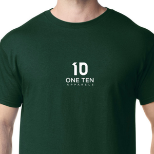 เสื้อยืดผู้ชายสีเขียวป่า คอตตอน แขนสั้น คอกลม สวมใส่สบาย  ขายส่งเสื้อเปล่าสำหรับทำลายพิมพ์ - Product Image 4