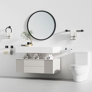 Set di 14 Accessori da Bagno a Parete Include Portasciugamani e Altri Articoli Essenziali - Product Image 2