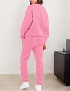 Stylish High-Grade Fleece Women's Tracksuits Customized Design Printing with Logo New Fashionable Women's Tracksuits - Product Image 5