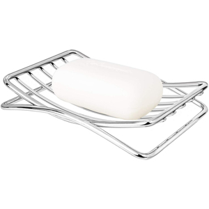 Export Quality Stainless Steel Metal Eco-Friendly Modern Soap Dish with Customizable Storage for Bathroom Use-White Royals Brand - Product Image 5