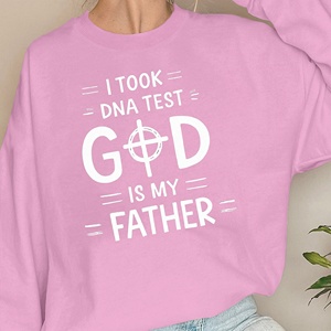Sudaderas de punto informales con estampado DNA God para mujer, 100% poliéster - Product Image 1