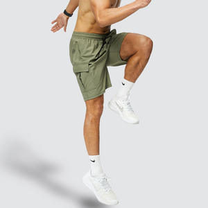 Shorts Deportivos para Hombre al por Mayor, de Alta Calidad, Sólidos, de Secado Rápido, Transpirables, de Malla, Resistentes al Viento, para Entrenamiento - Product Image 1