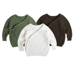 Nouveauté : Cardigan en coton 100% tricoté à la main, doux et de haute qualité, à manches longues bouffantes, imprimé animal, pour tout-petits, collection automne - Product Image 2