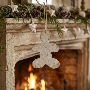 Décoration de Noël en gros pour la maison : Ornement décoratif en bois à suspendre, artisanat rustique, pendentif festif pour sapin de Noël, décoration de vacances - Product Image 5