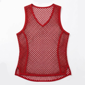 Prix d'usine – Débardeurs en maille respirante unie pour hommes, gilets transparents en maille pour hommes, en vente - Product Image 1