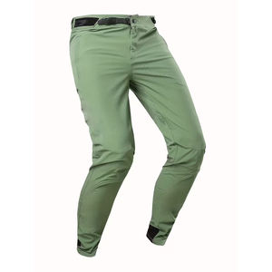 Pantalon de VTT pour homme, vert olive, respirant, séchage rapide, coton et polyester, pour le cyclisme tout-terrain, toutes saisons, vente flash - Product Image 1