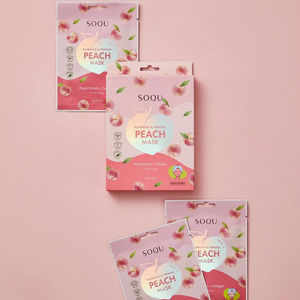 มาส์กกระชับผิว (5 ชิ้น/กล่อง) SOQU PLUMPING & FIRMING PEACH MASK SET _K beauty - Product Image 2