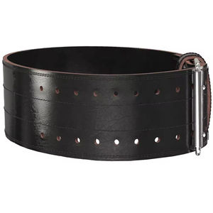 Ceinture de musculation en cuir véritable pour l'entraînement de musculation et la gym, avec soutien lombaire et rembourrage de 4 pouces - Product Image 1