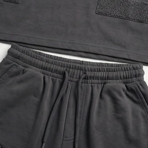 Ensemble 2 pièces tricoté pour femme : T-shirt et short avec imprimé lettres floquées, coupe ample, décontracté, pour le printemps et l'été - Product Image 5