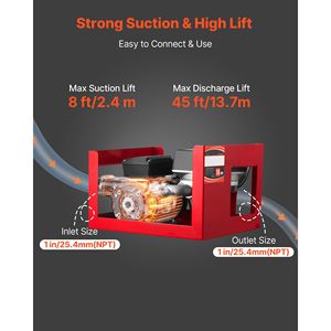 110V Electric Fuel Transfer Pump 16 GPM 60 L/min Diesel Kerosene <b>Meter</b> <b>Auto</b> No Fuel Transfer Pump for Diesel Kerosene - Product Image 3