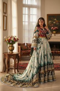 2026 Afghani <b>Dress</b> Women Traditional Kuchi Embroidered Wedding <b>Dress</b> Bohemian Loose Fit Full Sleeve Casual <b>Dresses</b> Available - Product Image 3
