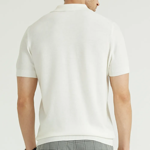 เสื้อโปโลผู้ชายผ้าฝ้าย 100% หรูหรา นุ่ม สไตล์ทันสมัย สำหรับฤดูร้อน สีพื้น แขนสั้น ทรงเข้ารูป รับสกรีนโลโก้ สินค้าจำเป็นสำหรับผู้ชาย - Product Image 2