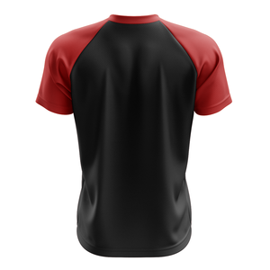 เสื้อยืดกีฬาแขนสั้นผู้ชาย ผ้าคอตตอนถัก 100% ระบายอากาศ แห้งเร็ว พิมพ์ลายแบบถ่ายโอนความร้อน คุณภาพสูงจากโรงงานผู้ผลิต (OEM)  แบบกำหนดเองได้ - Product Image 2