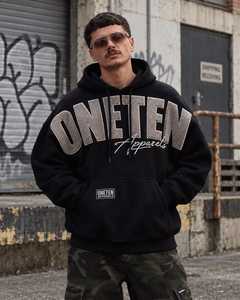 เสื้อฮู้ดโอเวอร์ไซส์ผู้ชาย ONETEN APPARELS ลายพิมพ์ฟล็อก สตรีทแวร์ ผ้าฝ้ายเฟรนช์เทอร์รี่ ดีไซน์กระเป๋าเสื้อ สำหรับใส่ในฤดูใบไม้ร่วง - Product Image 1