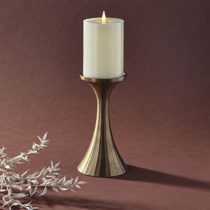 Customised Aluminium <b>Candle</b> Stand Handmade Tabletop Metal <b>Candle</b> Holder For Home & Event Decoration Christmas <b>Candle</b> Holder - Product Image 6