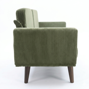 Two Seat Modern Square Living <b>Sofa</b> Straight Fabric Upholstery Eco-Friendly Compressed Foam <b>Wooden</b> <b>Frame</b> for Apartment Hotel Use - Product Image 3